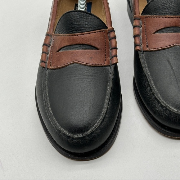 Bostonian Black/Brown‎ Pebble Grain Penny Loafers  Mens 10.5 D main image 6